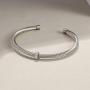 Wistic Cable Wire Bangle Cuff Gold Bracelet Stainless Steel Vintage Bracelet for Women Inspired Antique Jewelry Christmas Day Gifts