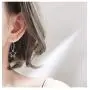 Wire Hoop Star Lucky Dangle Drop Earrings S925 Sterling Silver for Women Teen Girls Sensitive Ear Minimalist Dangling Hypoallergenic Lightweight Geometric Hoops 20mm Gifts for Birthday Daughter Bff
