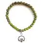 J.C. Walsh and Sons Ltd Irish Connemara Marble: Sterling Silver Claddagh Charm Bracelet