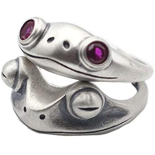 Frog Rings,Personalized Open Adjustable couples rings,Cute Animal wedding bands for women