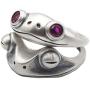 Frog Rings,Personalized Open Adjustable couples rings,Cute Animal wedding bands for women