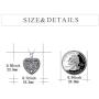 WINNICACA Sterling Silver Heart Lockets Necklace That Holds Pictures for Women Girls Photo Necklace for Birthday