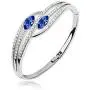 MAFMO Fashion Angel Eye Pendant Necklace Bracelet Earrings Colorful Crystal Wedding Jewelry Set