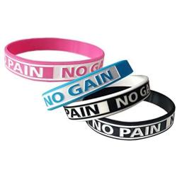 JOYID ''Never give up Motivational Silicone Bracelets Rubber Band Wristbands Jewelry Inspirational Bracelets Gifts