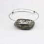 MANZHEN Custom Name Bracelet Adjustable Wire Bangle Personalized Jewelry for Women