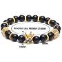 GVUSMIL Imperial Crown Bead Bracelet King&Queen Luxury Charm Couple Jewelry Gift for Women Men