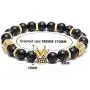 GVUSMIL Imperial Crown Bead Bracelet King&Queen Luxury Charm Couple Jewelry Gift for Women Men GVUSMIL Imperial Crown Bead Bracelet King&Queen Luxury Charm Couple Jewelry Gift for Women Men