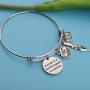 UJIMS Writer Gift Writer Charm Bracelet A Writer is A World Trapped in A Person Literary Gift for Author Novelist Writing Jewelry for Her