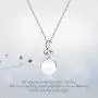 FANCIME Pearl Necklace 9-10mm Genuine Freshwater Pearl in Sterling Silver Birthstone Necklace for Women Heart Necklace June Birthstone Fine Jewelry for Women