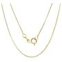 CLAUDIA BY DESIGN 14K Solid Yellow Gold Box Chain Necklace, 0.5 MM 14K Italian Gold Chain for Men and Women, 14k Gold Chain, 14k Solid Gold Diamond Cut Box Chain Necklace, Fancy Gift Box Included