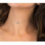Vavily Gold Star Necklace Dainty 14k Gold Plated Hand Hamsa Tiny Turquoise Tiny Star Choker Necklace for Women Girls