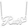 DemiJewelry Name Necklace Personalized Sterling Silver Heart Necklaces for Women Girls