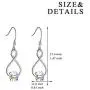 AOBOCO Sterling Silver Cube Crystal Earrings, Aurora Borealis Iridescent Crystals from Austria, Dangle Drop Earrings for Women, Anniversary Birthday Jewelry Gifts for Her AOBOCO Sterling Silver Cube Crystal Earrings, Aurora Borealis Iridescent Crystals from Austria, Dangle Drop Earrings for Women, Anniversary Birthday Jewelry Gifts for Her