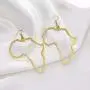 Fashion Gold Africa Map Hollow Out Drop Dangle Earrings for Girls Womens Minimalist Design Earrings Fashion Gold Africa Map Hollow Out Drop Dangle Earrings for Girls Womens Minimalist Design Earrings