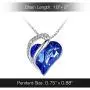 Regal Gems Infinity Love Heart Pendant Necklace Birthstone Crystal Jewelry Gifts for Women, 18K White Gold Plated Silver-Tone, 18''+2'' Regal Gems Infinity Love Heart Pendant Necklace Birthstone Crystal Jewelry Gifts for Women, 18K White Gold Plated Silver-Tone, 18''+2''