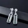 Gem Stone King 925 Sterling Silver Simulated Aquamarine Art Deco Dangle Earrings For Women (12.00 Cttw 2 Inch) Gem Stone King 925 Sterling Silver Simulated Aquamarine Art Deco Dangle Earrings For Women (12.00 Cttw 2 Inch)