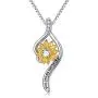 925 Sterling Silver Sunflower Necklace You Are My Sunshine Daisy Flower Pendant Jewelry for Women 925 Sterling Silver Sunflower Necklace You Are My Sunshine Daisy Flower Pendant Jewelry for Women
