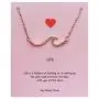 Your Always Charm Ocean Wave Necklace Sea Jewelry for Surfer Beach Lover (rose gold) Your Always Charm Ocean Wave Necklace Sea Jewelry for Surfer Beach Lover (rose gold)