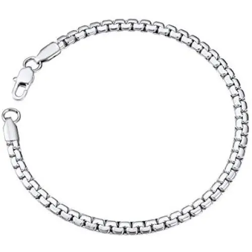 ChainsPro Men/Women Box/Wheat/Twist Rope Chain Bracelet, 4/6mm Width, 20/22CM, 316L Stainless Steel/18K Gold Plated (Send Gift Box ChainsPro Men/Women Box/Wheat/Twist Rope Chain Bracelet, 4/6mm Width, 20/22CM, 316L Stainless Steel/18K Gold Plated (Send Gift Box