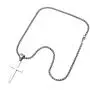 Double Rainbow Jewelry 16''-36'' Mens Stainless Steel Unisex Silver Plain Cross Pendant 3.5MM Rolo Pearl Box Chain Necklace Link Double Rainbow Jewelry 16''-36'' Mens Stainless Steel Unisex Silver Plain Cross Pendant 3.5MM Rolo Pearl Box Chain Necklace Link