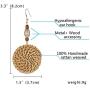 Rattan Earrings Handmade Straw Statement Bohemian Lightweight Drop Dangle Geometric Woven Wicker Earring For Women Girls