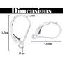 Viosi Interchangeable Leverback Earring Findings Ear Ring Hooks Earwires Replacement Lever Back Clip Connector | Available in 14K Yellow and White Gold