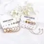 24-36 Pairs Fashion Tassel Earrings, MTSCE Set Bohemian Acrylic Hoop Earrings with Colorful Leaf Dangle Earrings for Women Girls Aretes Fashion and Valentine