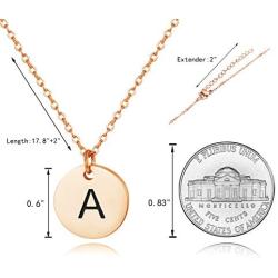 Sereney Initial Necklaces, 18k Gold/Rose-Gold/Silver Plated Engraved Letter Necklace for Women, Gifts for mom, Women Jewelry to Best Friend, Bridesmaid.