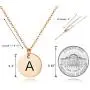 Sereney Initial Necklaces, 18k Gold/Rose-Gold/Silver Plated Engraved Letter Necklace for Women, Gifts for mom, Women Jewelry to Best Friend, Bridesmaid.