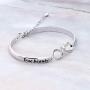 AKTAP True Beauty is Found Within Infinity Rose Bracelet The Beauty and The Beast Inspired Red Flower Princess Gifts for Her