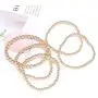 Beaded Bracelet for Women Stack 14 K Real Gold Ball Beads Bracelet Elastic String Friendship Bracelets Set Dainty Stretch Bracelets Jewelry for Men Girls Beaded Bracelet for Women Stack 14 K Real Gold Ball Beads Bracelet Elastic String Friendship Bracelets Set Dainty Stretch Bracelets Jewelry for Men Girls