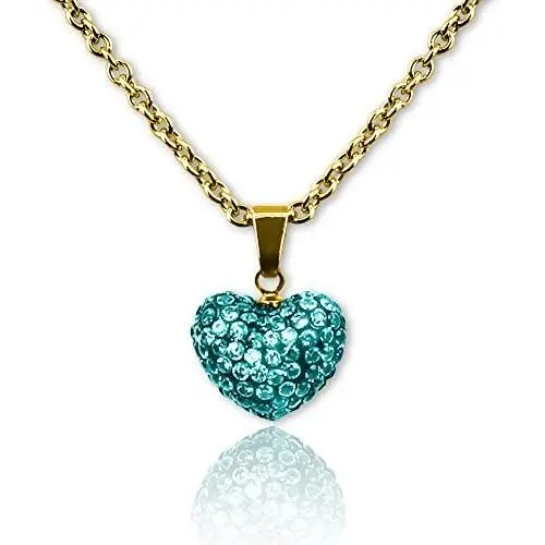 Heart Necklaces For Girls Gifts for Daughter Color Crystal Necklace Heart Pendant Necklace Girls Jewelry Hypoallergenic Crystal Heart Necklace Heart Necklaces For Girls Gifts for Daughter Color Crystal Necklace Heart Pendant Necklace Girls Jewelry Hypoallergenic Crystal Heart Necklace