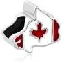 LilyJewelry Canada Flag Map Bead Charm for Bracelets LilyJewelry Canada Flag Map Bead Charm for Bracelets