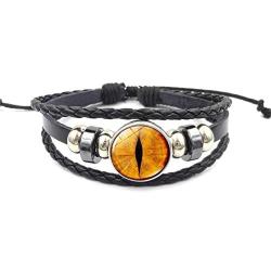JczR.Y Classic Cat Eyes Crystal Jewelry Sets Dragon Eyes Moon Shape Necklace Bracelet Earrings for Women Fashion Jewelry