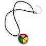 SUVANI Sterling Silver Hand Blown Glass Peace Love Reggae Pendant Necklace or Dangle Earrings SUVANI Sterling Silver Hand Blown Glass Peace Love Reggae Pendant Necklace or Dangle Earrings