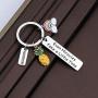 CENWA Rainbow Baby Keychain for New Mom Even Miracles Take a Little Time Keychain IVF Infertility Warrior Gift