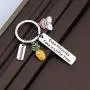 CENWA Rainbow Baby Keychain for New Mom Even Miracles Take a Little Time Keychain IVF Infertility Warrior Gift