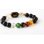 Feng Shui Obsidian Five-element Wealth Porsperity 10mm Bracelet , Attract Wealth and Good Luck, Deluxe Gift Box Included