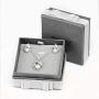 POPUAVA 925 Sterling Silver AAA+ Natural Freshwater Cultured Pearl Necklace Elegance Bridal Jewelry Necklace Earrings Set for Women