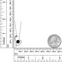 Gem Stone King 925 Sterling Silver Black Onyx Pendant Necklace For Women (0.92 Ct Round Gemstone Birthstone with 18 Inch Chain)