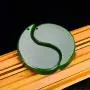 LOOPIG One Pairs Chinese Green Jade Dragon Phoenix Jade Pendant Jewelry Lucky Amulet Jade Necklace LOOPIG One Pairs Chinese Green Jade Dragon Phoenix Jade Pendant Jewelry Lucky Amulet Jade Necklace