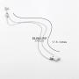 ELBLUVF 18k Plated Stainless Steel Elephant Animal Lucky Elephant Necklace Everyday Jewelry