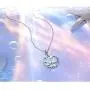DAOSHANG 925 Sterling Silver Celtic Knot Mermaid Moon Pendant Necklace Jewelry Gift for Women Teen Girls Wife and Lovers