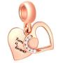 Sterling Silver Family Charm House Charm Heart Shape Love Charm Family Hand Charm for Bracelets