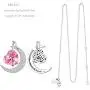 Sterling Silver Necklace for Women Teen Girls Pink Tourmaline Necklace I Love You to the Moon and Back Sterling Silver Citrine Jewelry