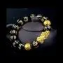 Feng Shui Black Obsidian Wealth Bracelet, 3 Pcs Good Luck Pi Xiu Bracelets for Women Men Attract Health Wealth Money Feng Shui Jewelry