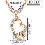 HOLLP Sloth Jewelry Dont Hurry Be Happy Sloth Necklace Heart Shape Necklace Sloth Charm Necklace for Sloth Lovers Impulsive People