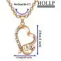 HOLLP Sloth Jewelry Dont Hurry Be Happy Sloth Necklace Heart Shape Necklace Sloth Charm Necklace for Sloth Lovers Impulsive People