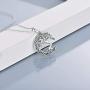 VENACOLY Tree of Life Necklace Moon Necklace Sterling Silver Family Tree Pendant Celtic Jewelry for Women Men