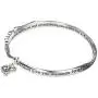 Jewelry Nexus Prayer for Mom Heart & Angel Wings Charm Bangle Bracelet